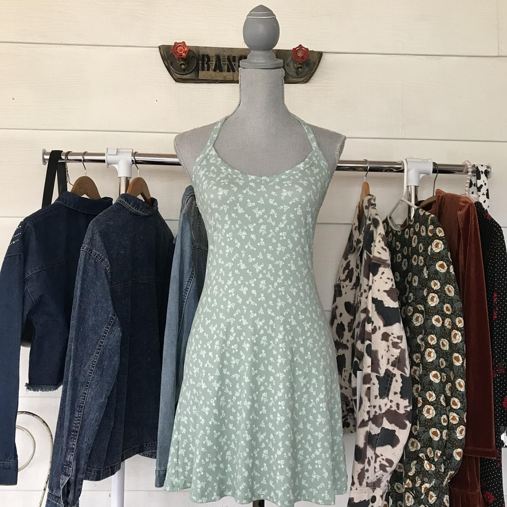 See You Monday Mint Green Mini Dress
